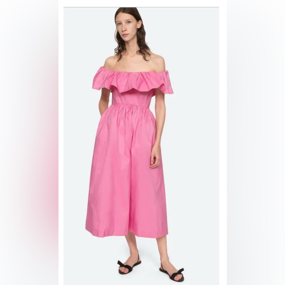 Sea New York Pink Gathered Dress